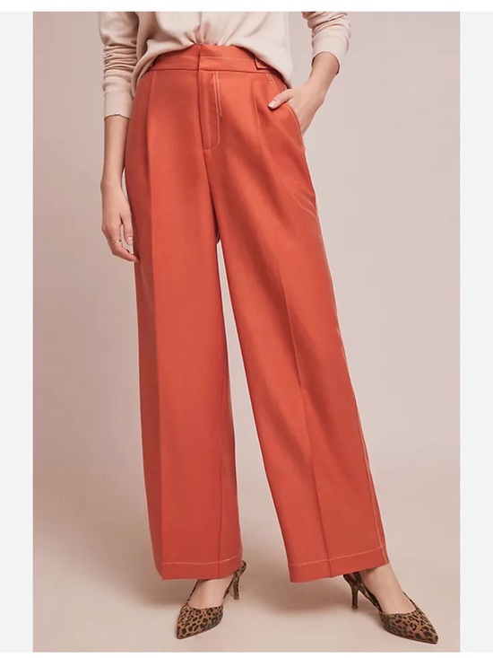 Anthropologie Pants - Anthropologie Conclave Trousers Wide-Leg Pants in Burnt Orange
